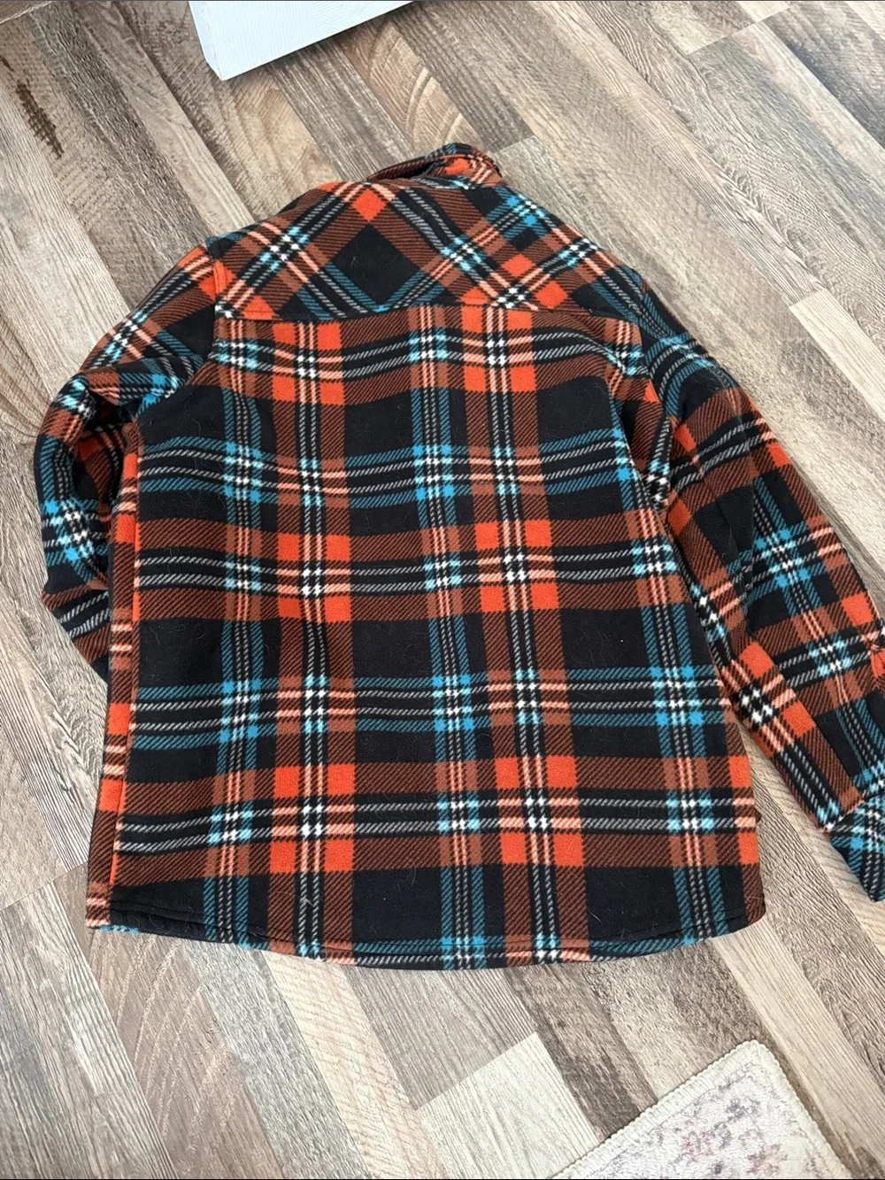 Hollywood the Jean people flannel Sherpa jacket boys size m 10/12